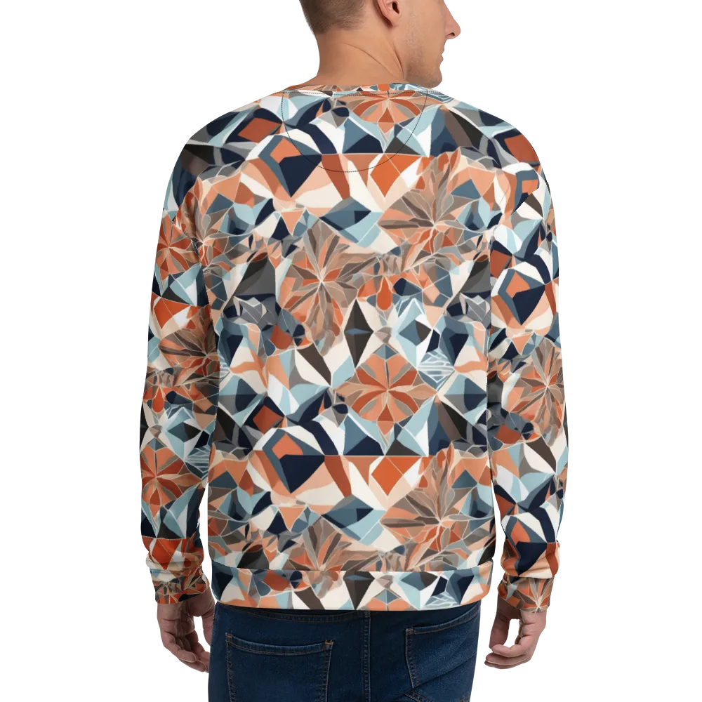 Mosaic Bloom on Sweatshirt — Back