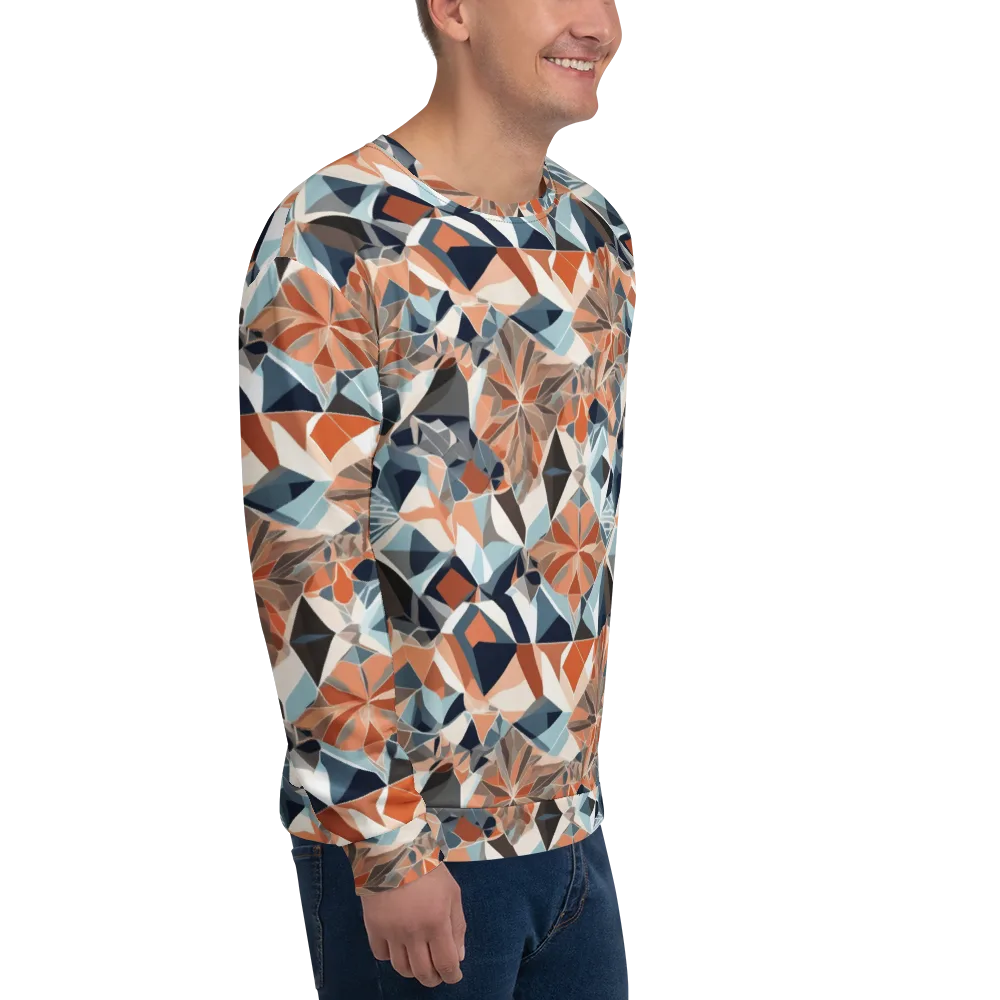 Mosaic Bloom on Sweatshirt — Right Front