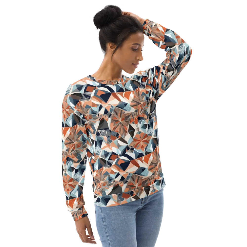 Mosaic Bloom on Sweatshirt — Right Front