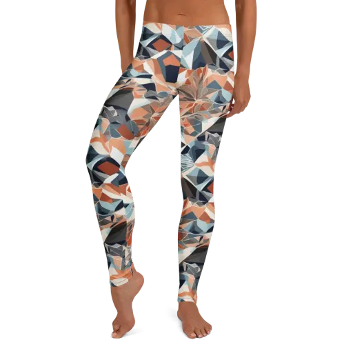 Mosaic Bloom on a Leggings