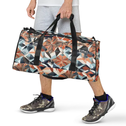 Mosaic Bloom on a Duffle Bag