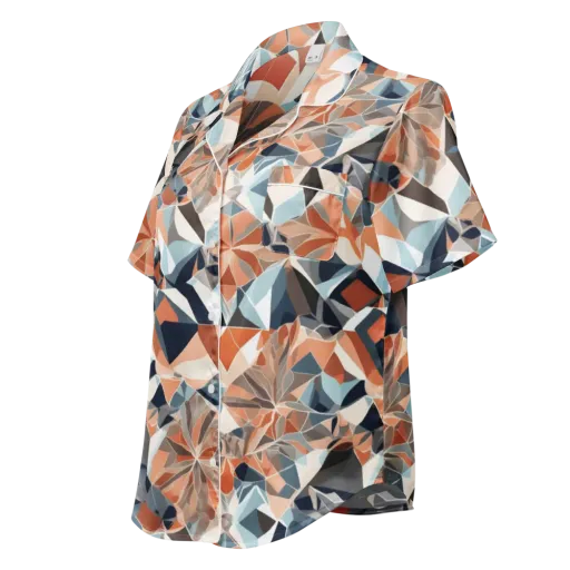 Mosaic Bloom on a Women's Short Sleeve Pajama Top