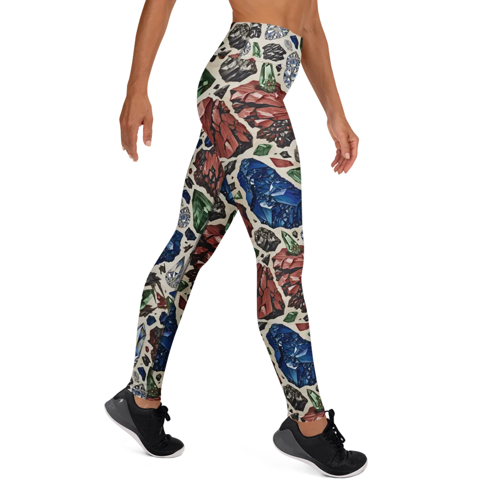 Mineral Menagerie on Yoga Leggings — Right