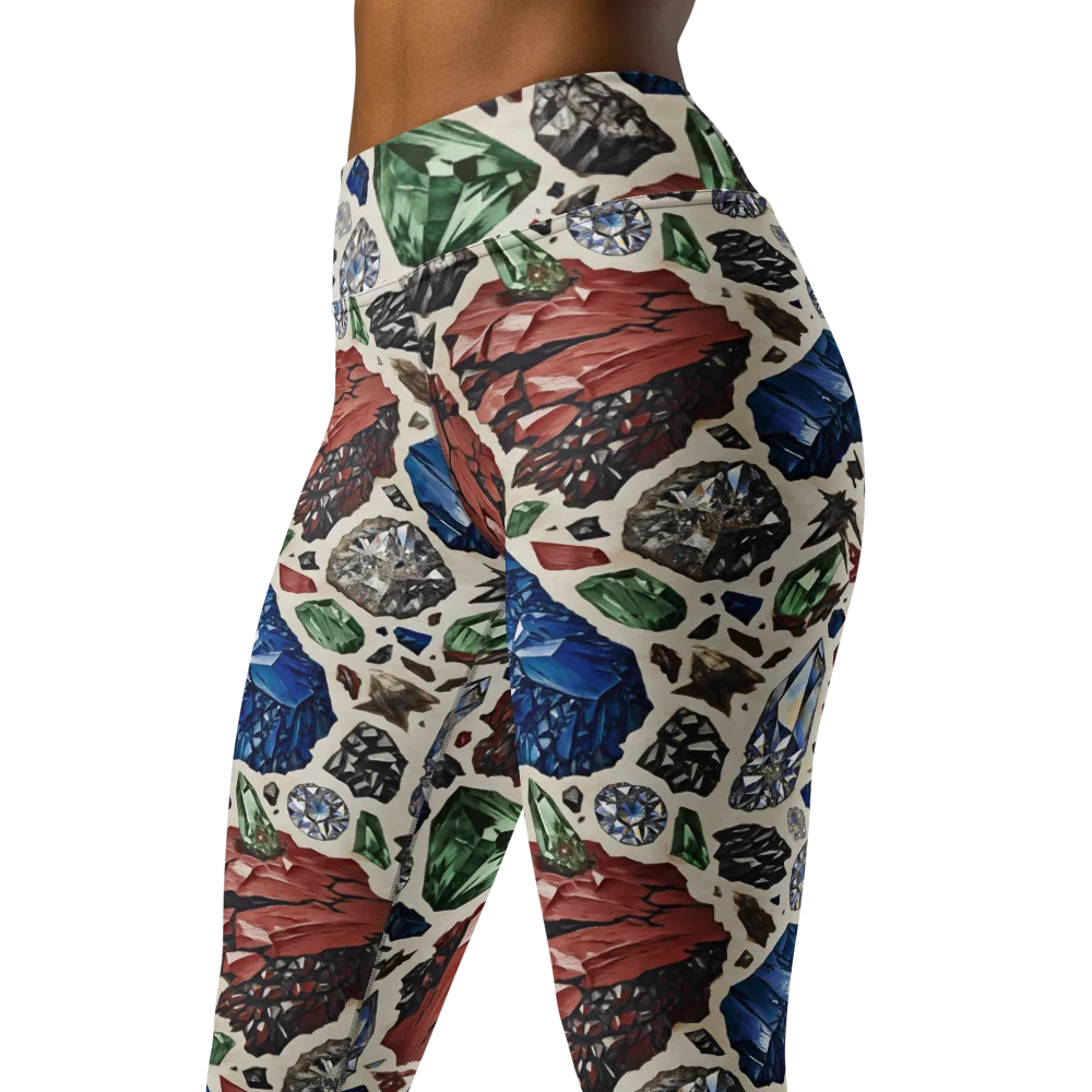 Mineral Menagerie on Yoga Leggings — Left Front
