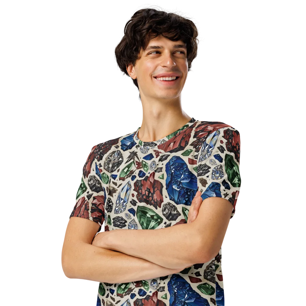 Mineral Menagerie on Men's Crew Neck T-Shirt — Left Front
