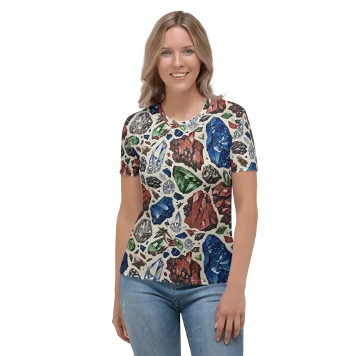 Mineral Menagerie on a Women's Crew Neck T-Shirt
