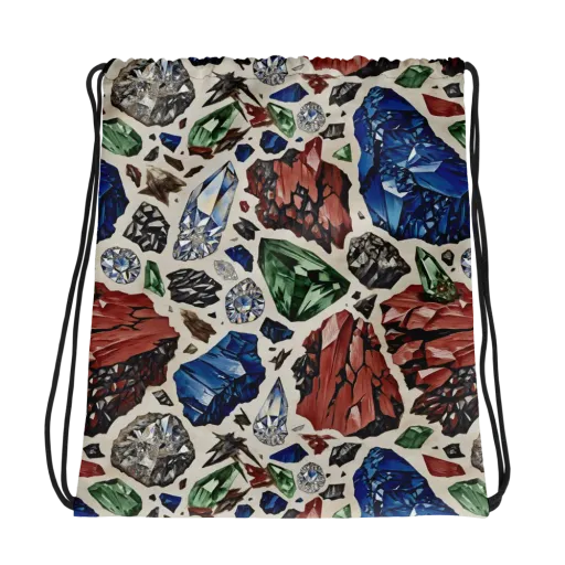 Mineral Menagerie on a Drawstring Bag