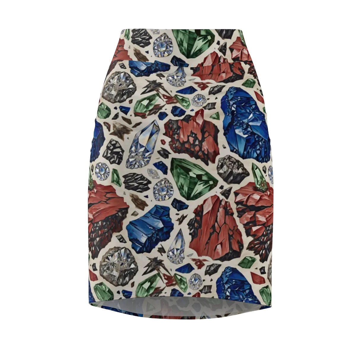 Mineral Menagerie on Pencil Skirt — Front