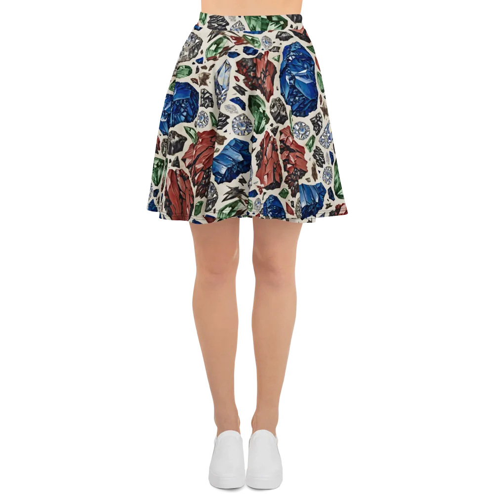 Mineral Menagerie on Skater Skirt — Front