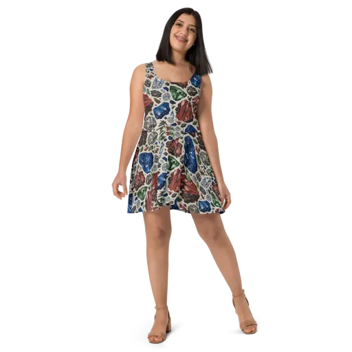 Mineral Menagerie on a Skater Dress