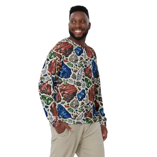 Mineral Menagerie on a Sweatshirt