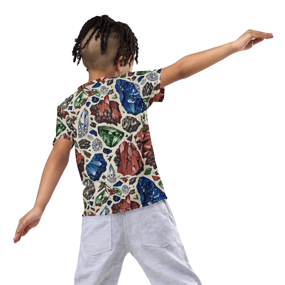 Mineral Menagerie on Kids Crew Neck T-Shirt — Back