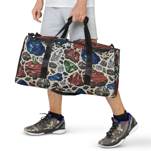 Mineral Menagerie on a Duffle Bag