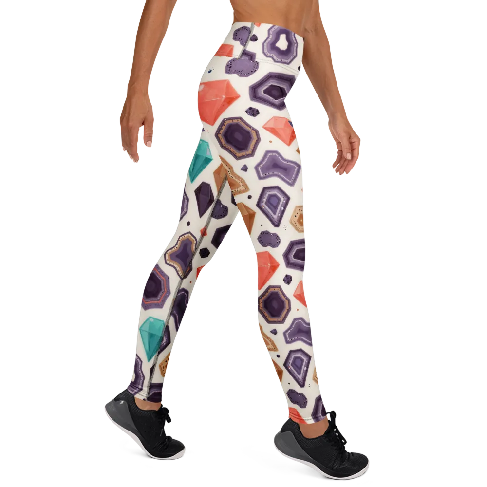 Gemstone Bloom on Yoga Leggings — Right