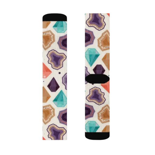 Gemstone Bloom on a Socks
