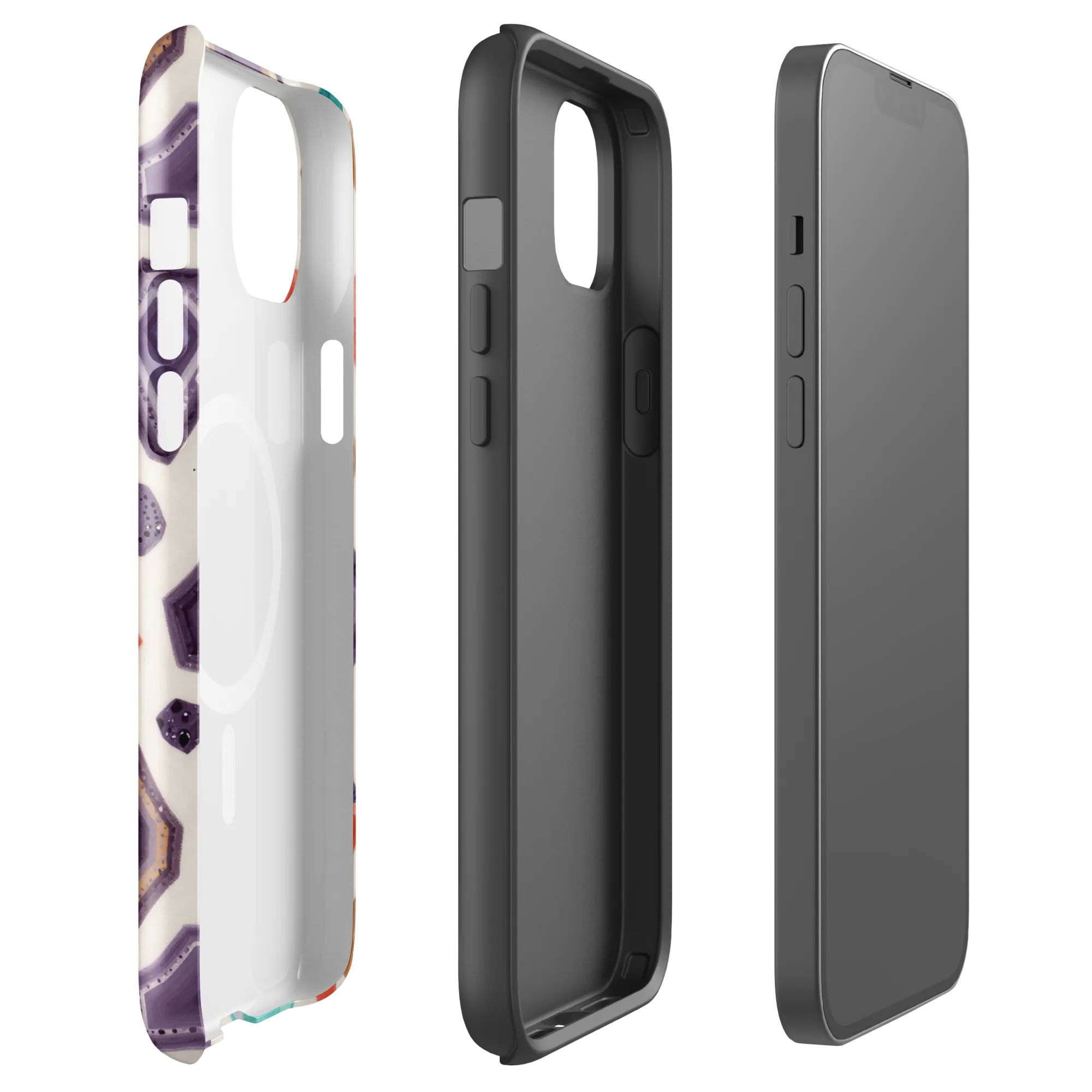 Gemstone Bloom on MagSafe Tough Case for iPhone® — Front
