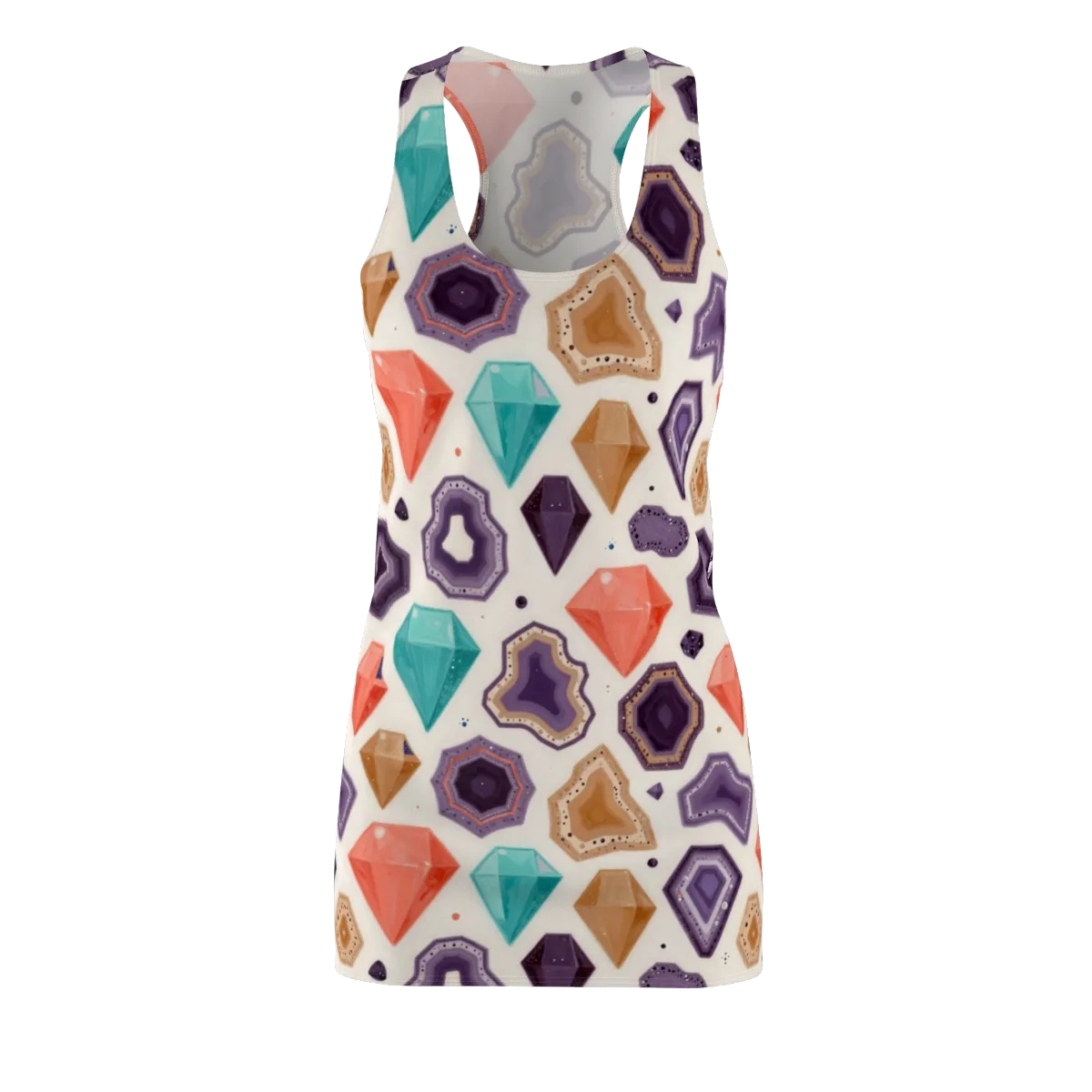 Gemstone Bloom on Racerback Dress — Front