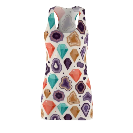 Gemstone Bloom on a Racerback Dress