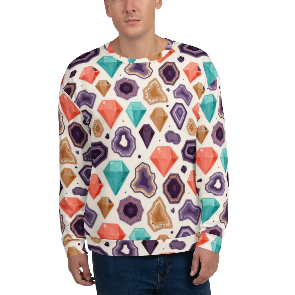 Gemstone Bloom on Sweatshirt — Front