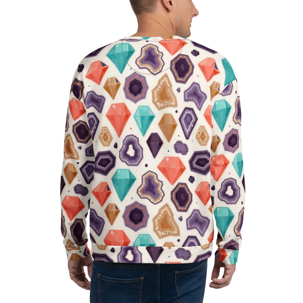Gemstone Bloom on Sweatshirt — Back