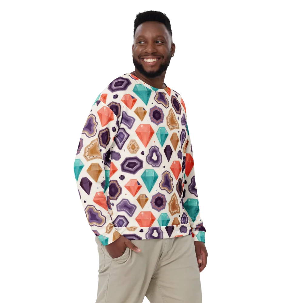 Gemstone Bloom on Sweatshirt — Front