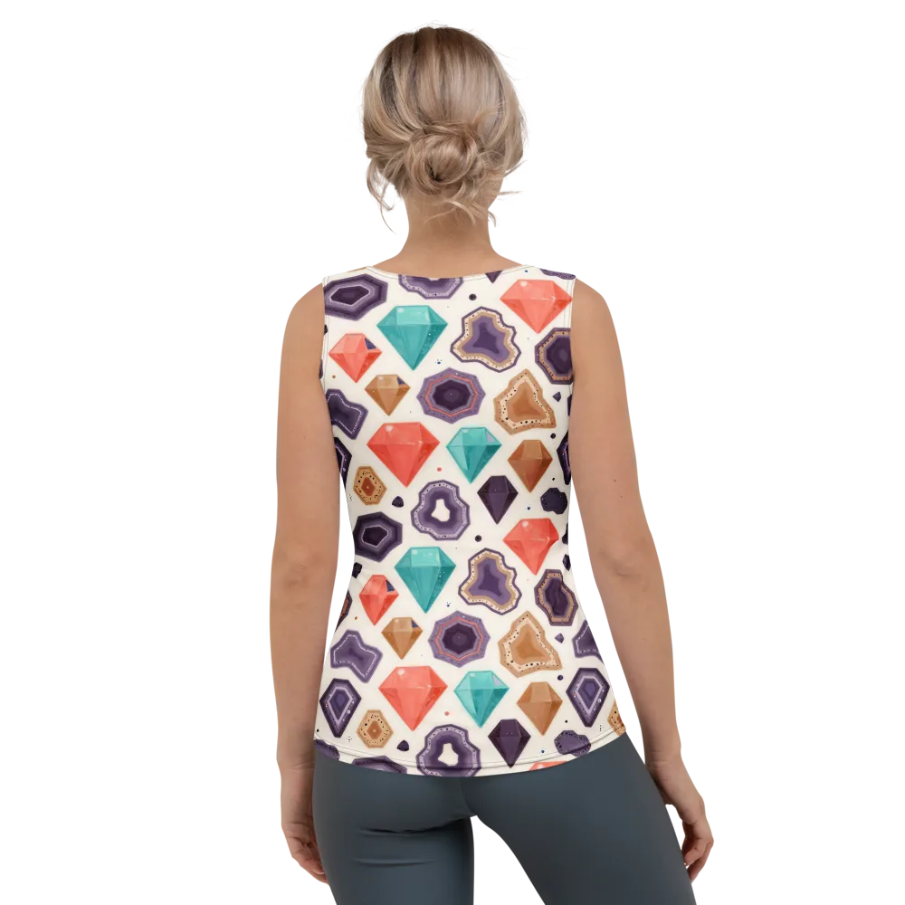 Gemstone Bloom on Women's Tank Top — Back