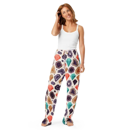 Gemstone Bloom on a Women's Pajama Pants