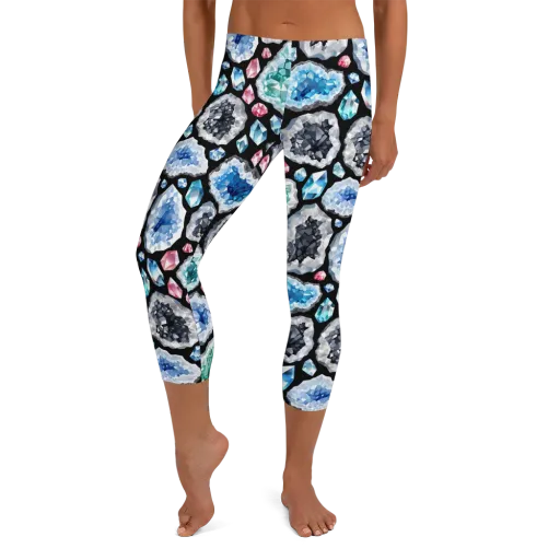 Crystal Cavern on a Capri Leggings