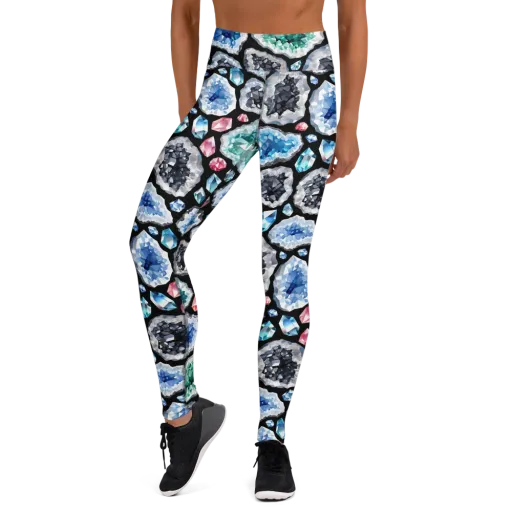 Crystal Cavern on a Yoga Leggings