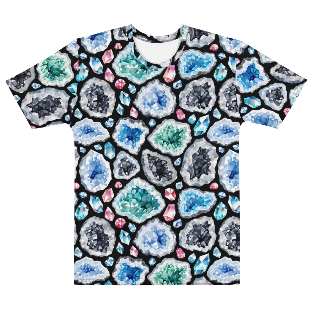 Crystal Cavern on Men's Cotton Crew Neck T-Shirt — Front