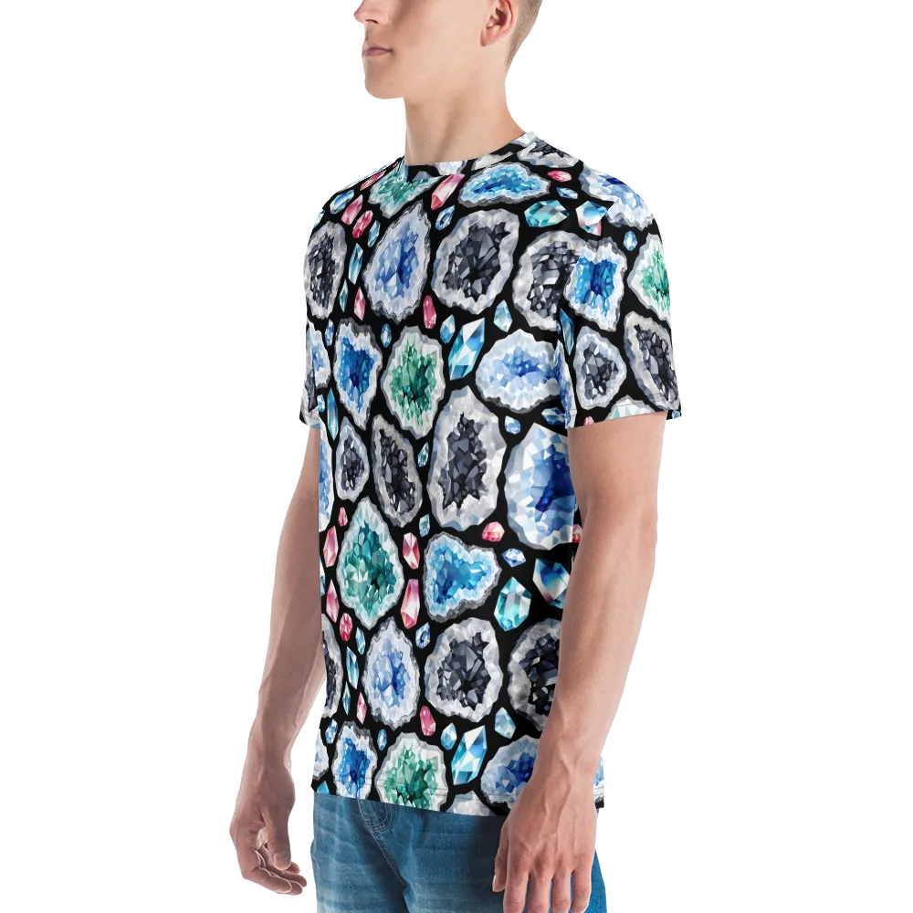 Crystal Cavern on Men's Crew Neck T-Shirt — Left