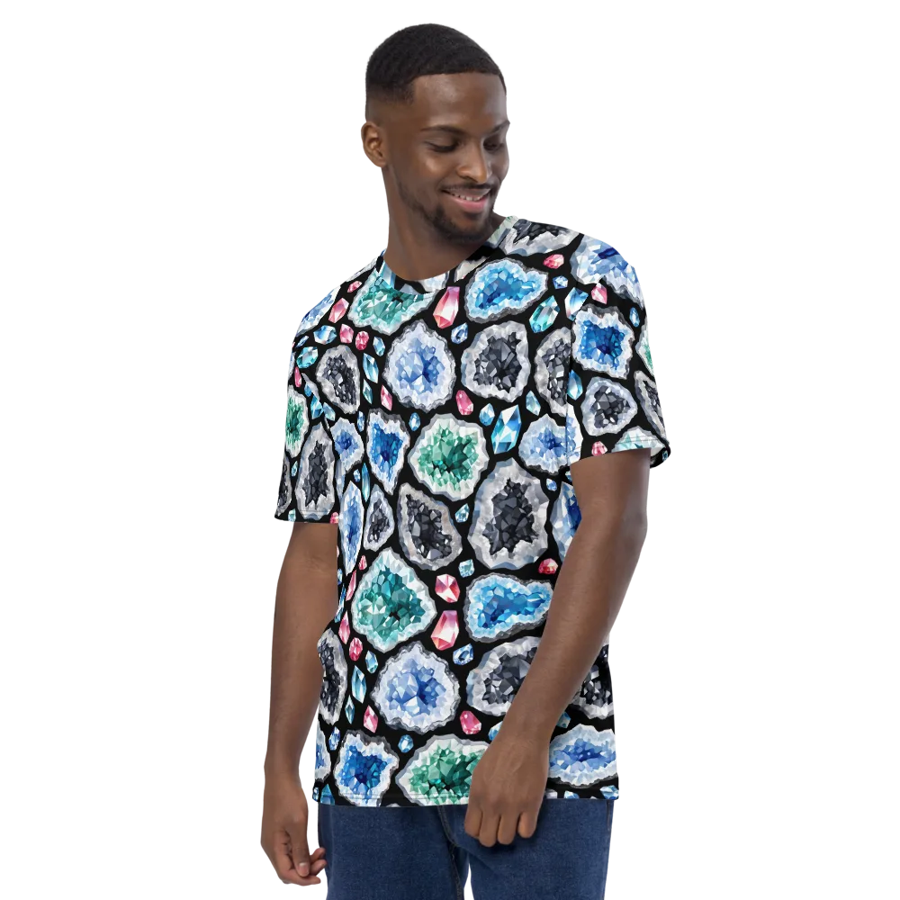 Crystal Cavern on Men's Crew Neck T-Shirt — Left