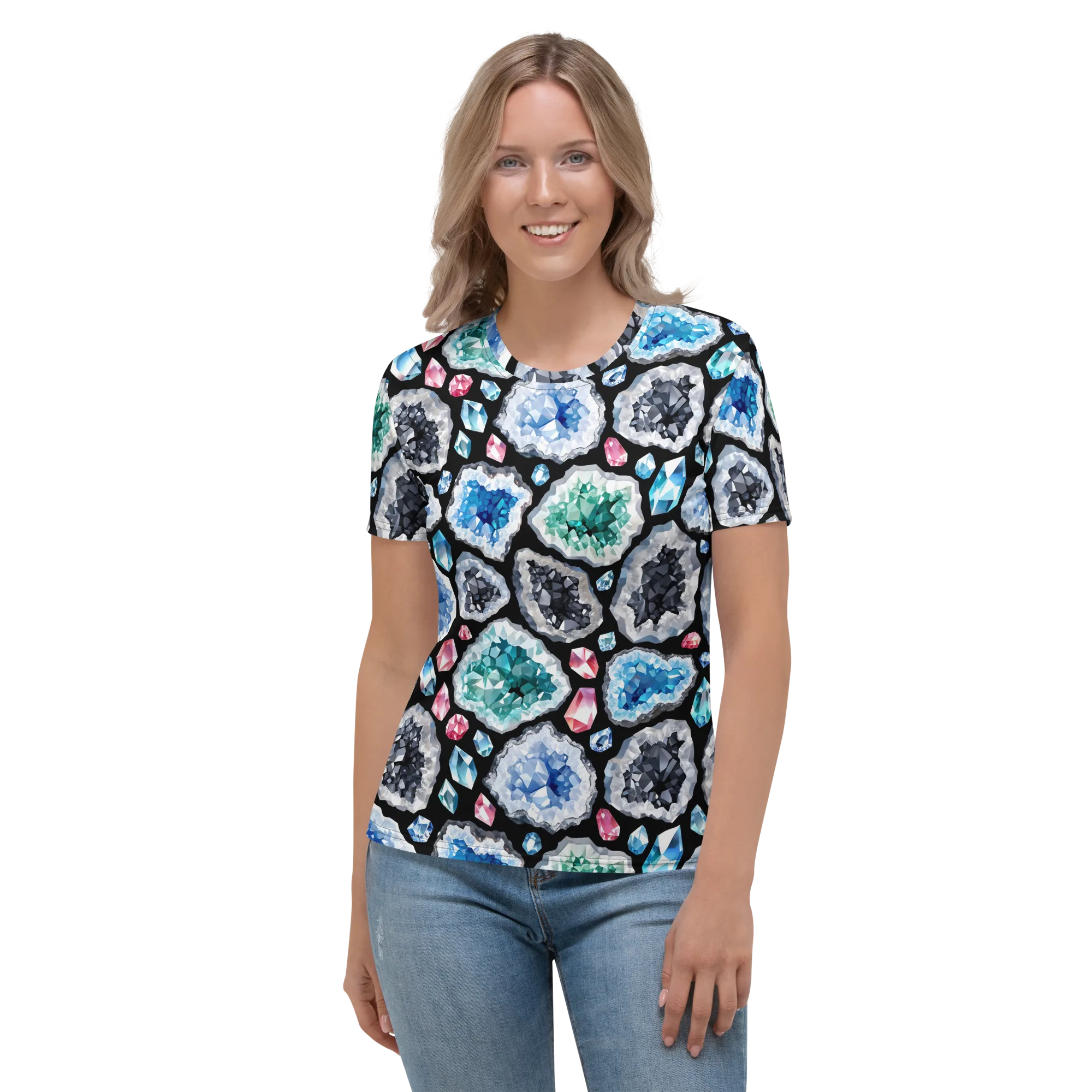 Crystal Cavern on Women's Crew Neck T-Shirt — Front