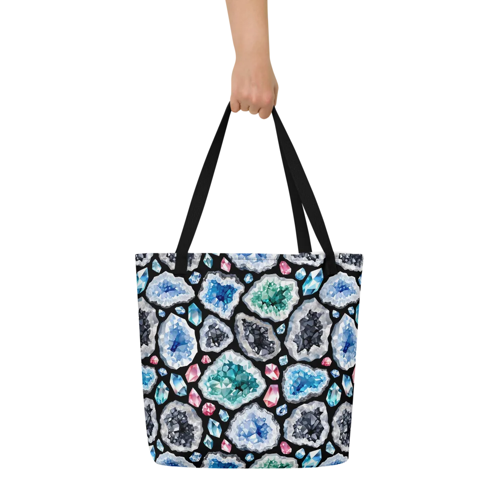 Crystal Cavern on Large Tote Bag W/ Pocket — Front