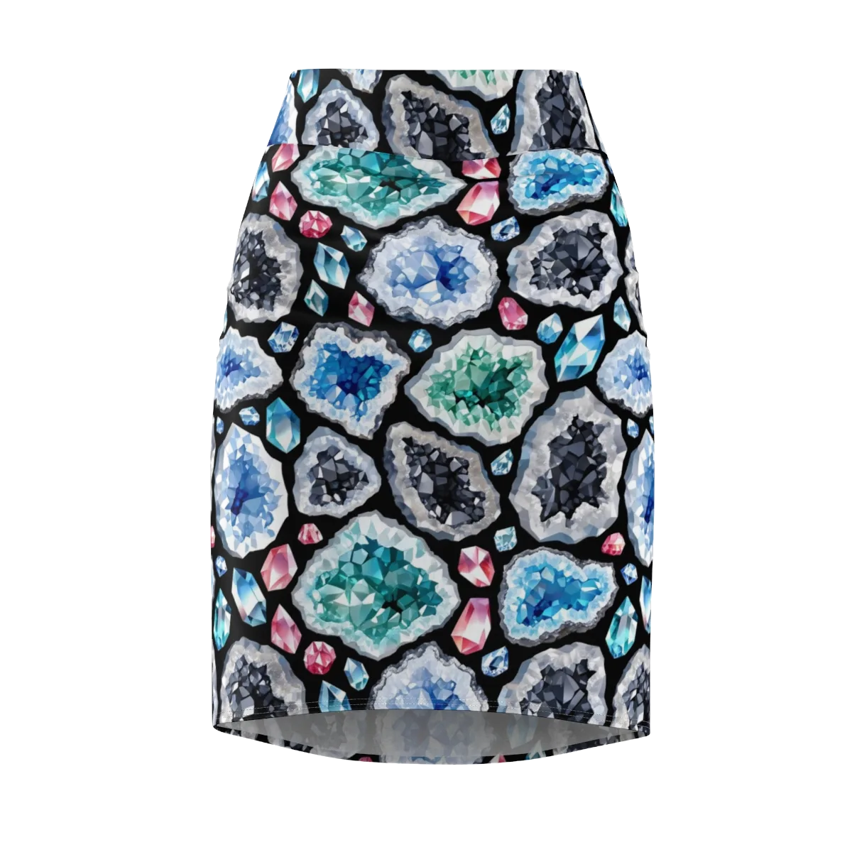 Crystal Cavern on Pencil Skirt — Front