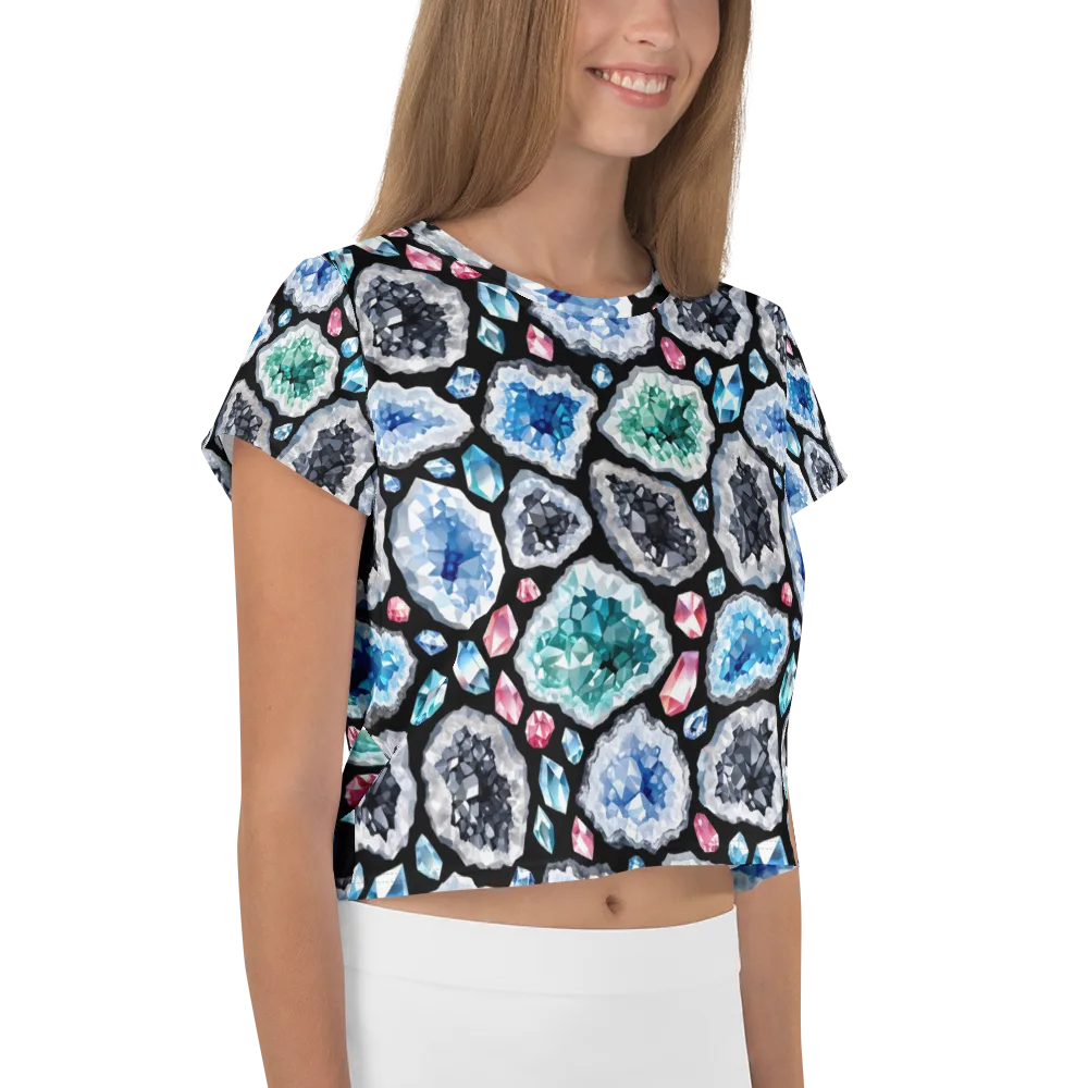 Crystal Cavern on Crop Tee — Right