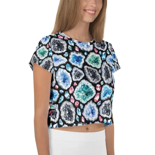 Crystal Cavern on a Crop Tee