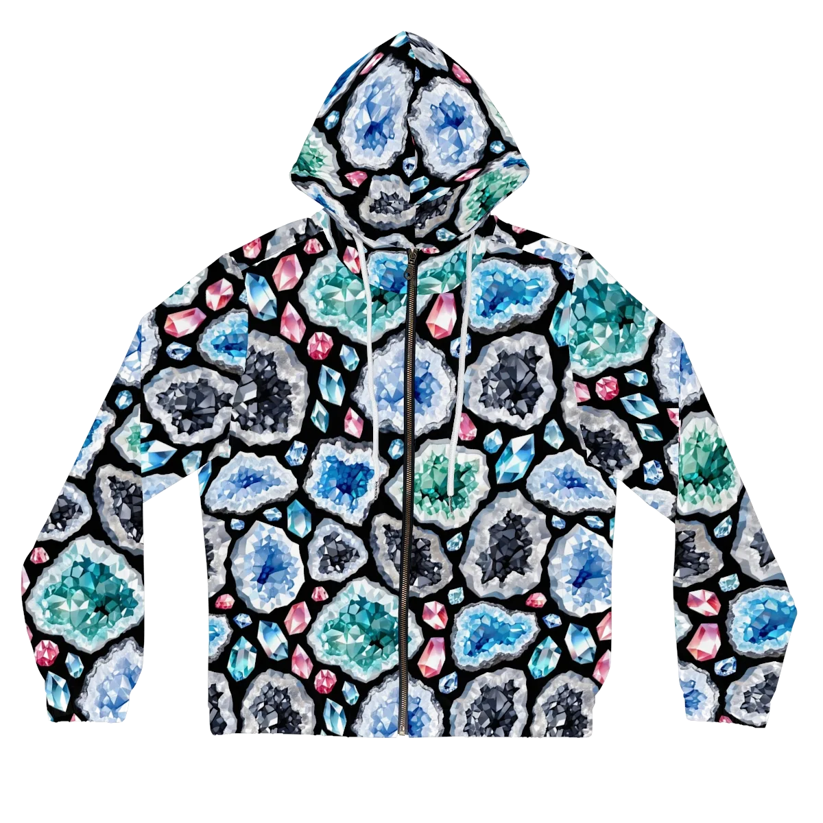 Crystal Cavern on Women's Full-Zip Hoodie — Front