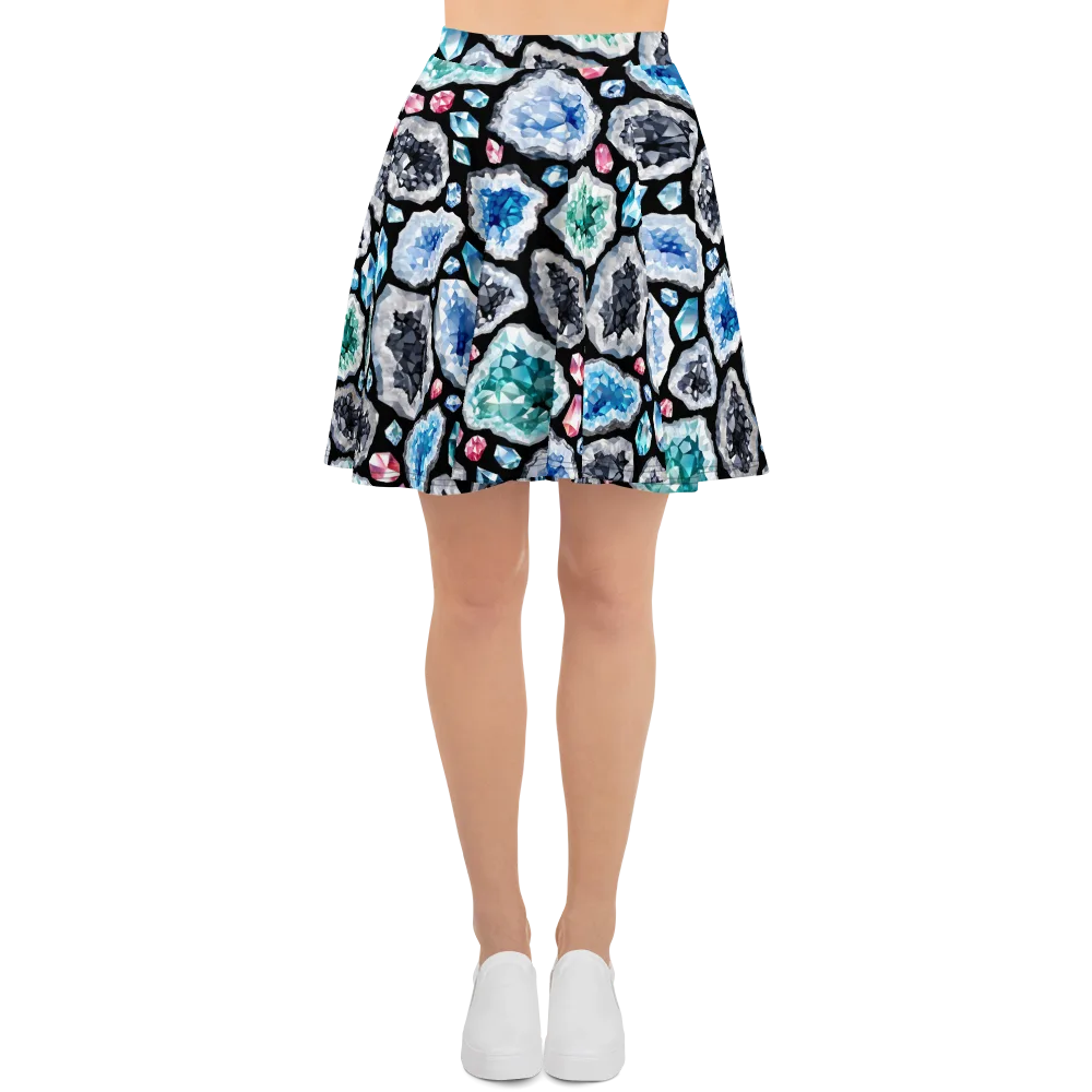 Crystal Cavern on Skater Skirt — Front