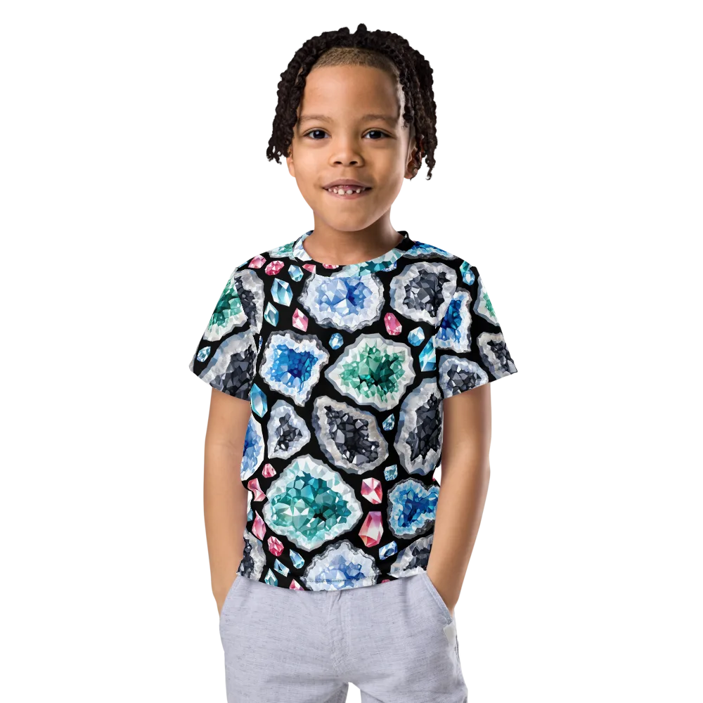 Crystal Cavern on Kids Crew Neck T-Shirt — Front