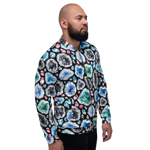 Crystal Cavern on a Bomber Jacket