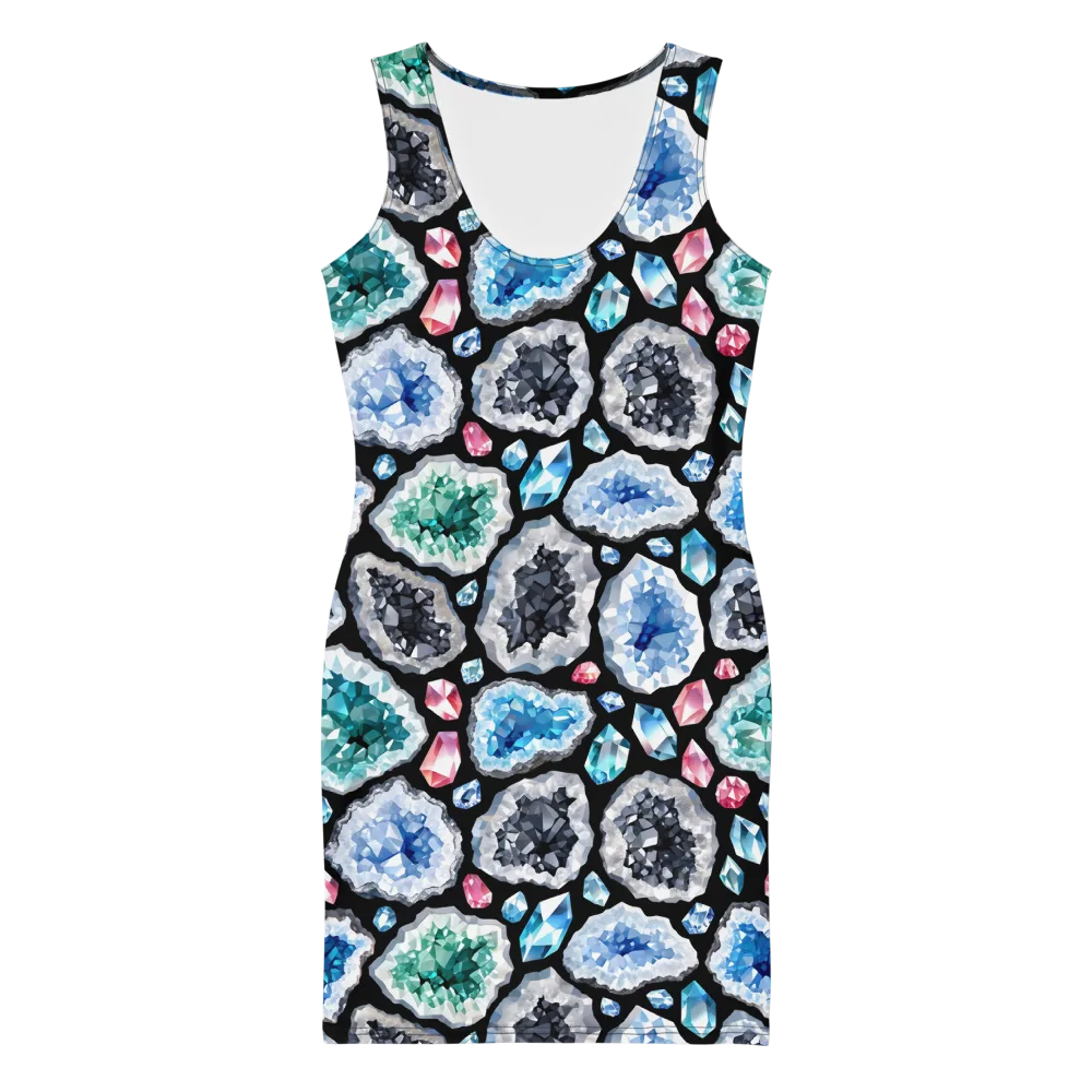 Crystal Cavern on Bodycon Dress — Front