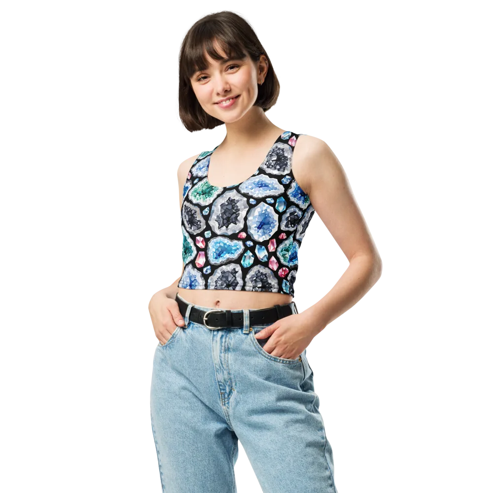 Crystal Cavern on Crop Top — Front