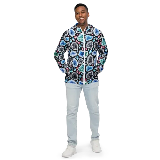 Crystal Cavern on a Men's Windbreaker