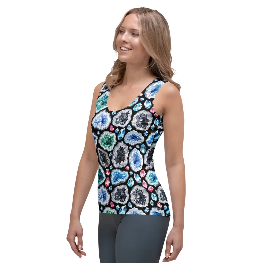 Crystal Cavern on Women's Tank Top — Left Front