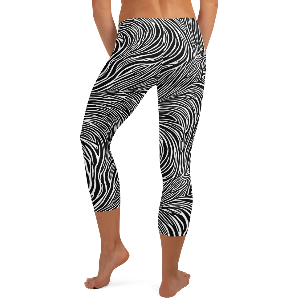 Morgan's Strata on Capri Leggings — Back