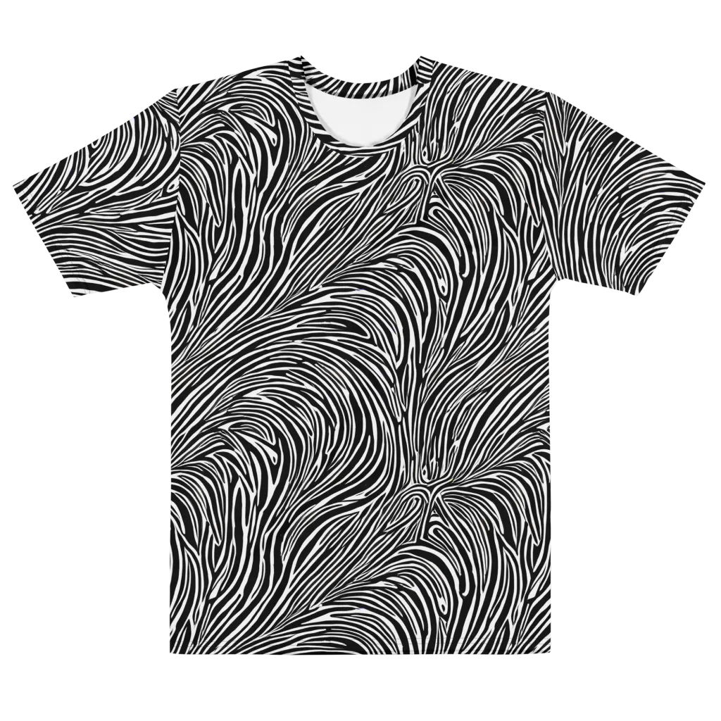 Morgan's Strata on Men's Cotton Crew Neck T-Shirt — Front