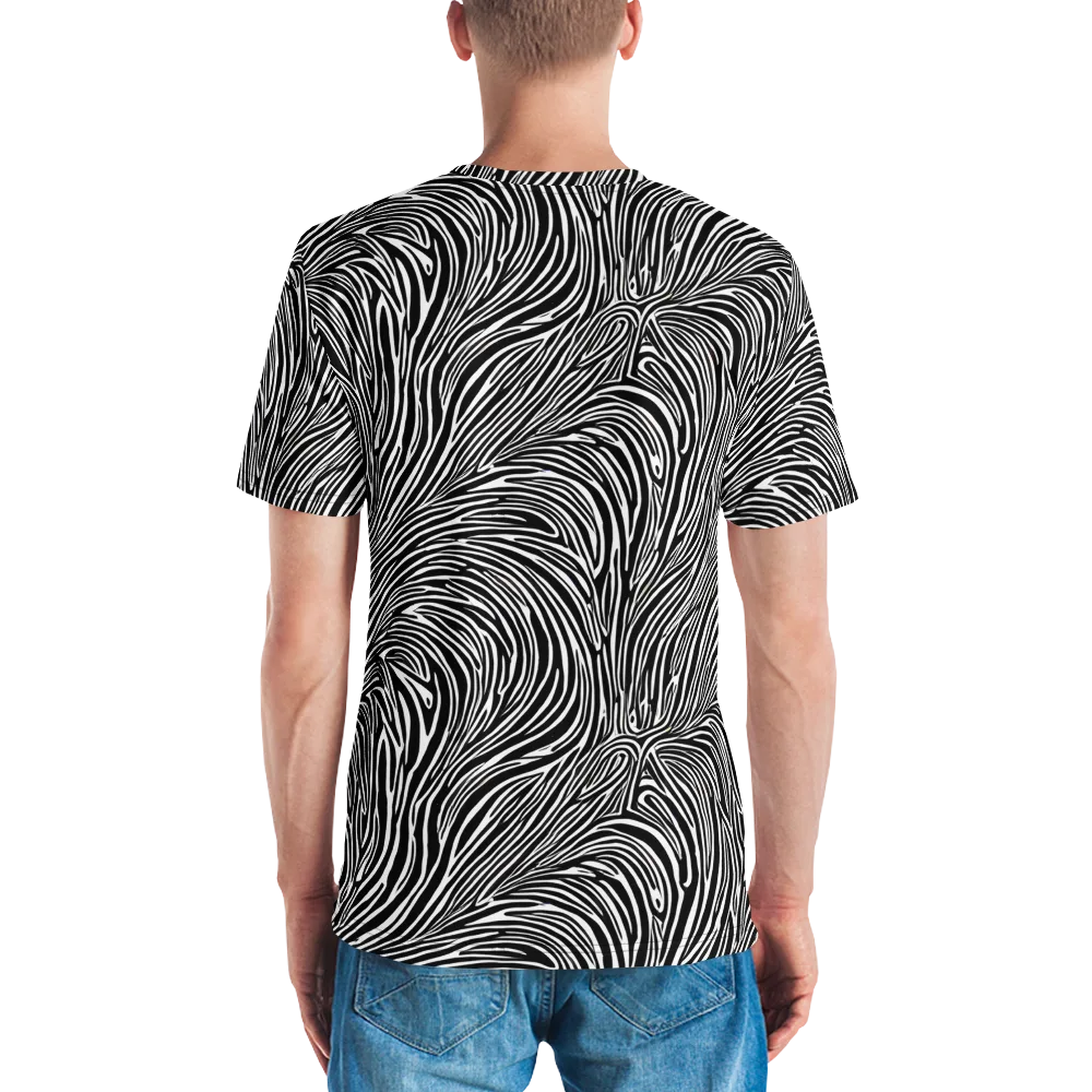 Morgan's Strata on Men's Crew Neck T-Shirt — Back