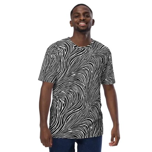 Morgan's Strata on a Men's Crew Neck T-Shirt