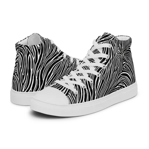 Morgan's Strata on a Men's High Top Canvas Shoes